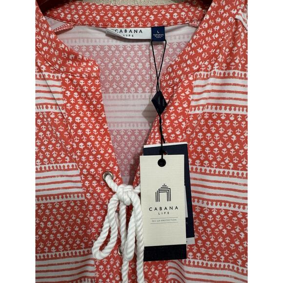 Cabana Life Nantucket Tassel Romper Size L - Picture 3 of 4